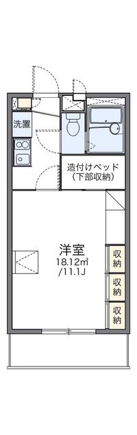 レオパレス虹の松原Ⅱ 間取り図