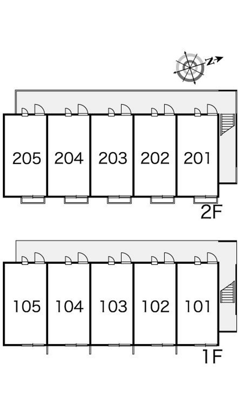 レオパレスリズエール 間取配置図