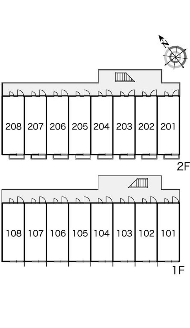 レオパレスロイヤルリーフ 間取配置図