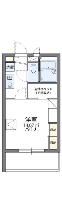 レオパレス新都心メカル 間取り図