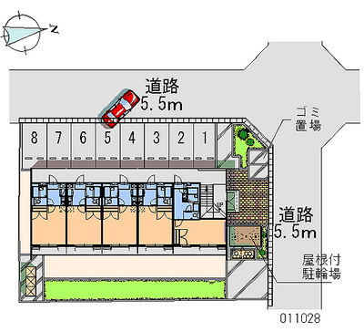 11028 Monthly parking lot