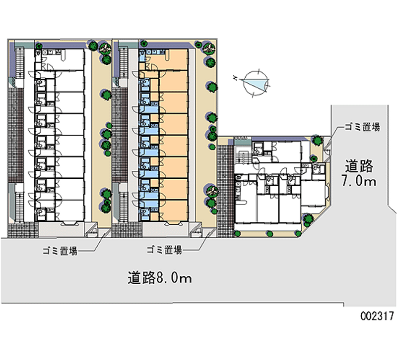 レオパレス亀有第４ 区画図