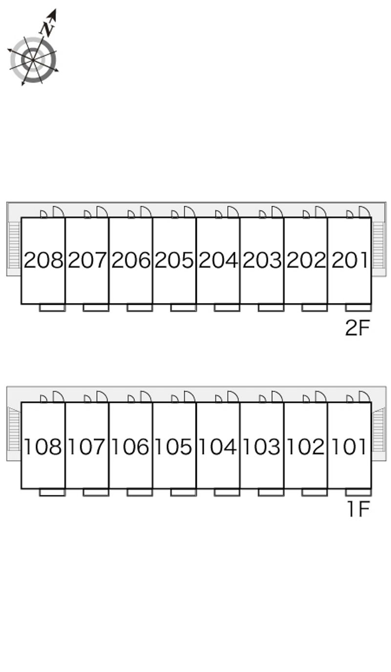 レオパレスプラティＢ 間取り配置図