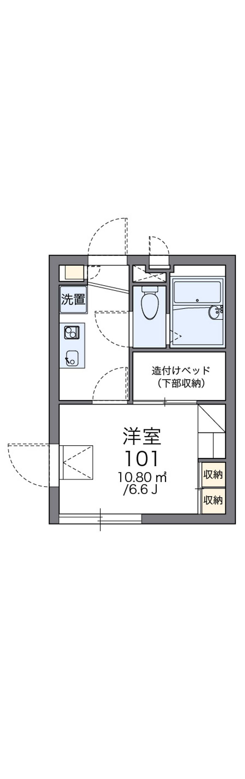 レオパレスオブリカーサ 間取図
