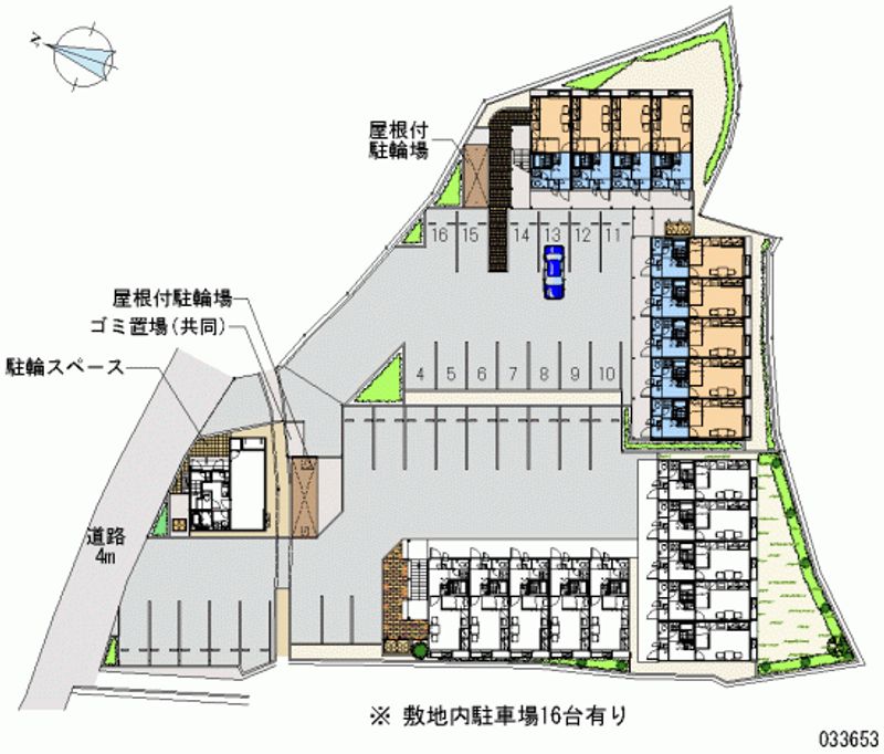 レオパレスフラワー三木Ⅱ 月極駐車場