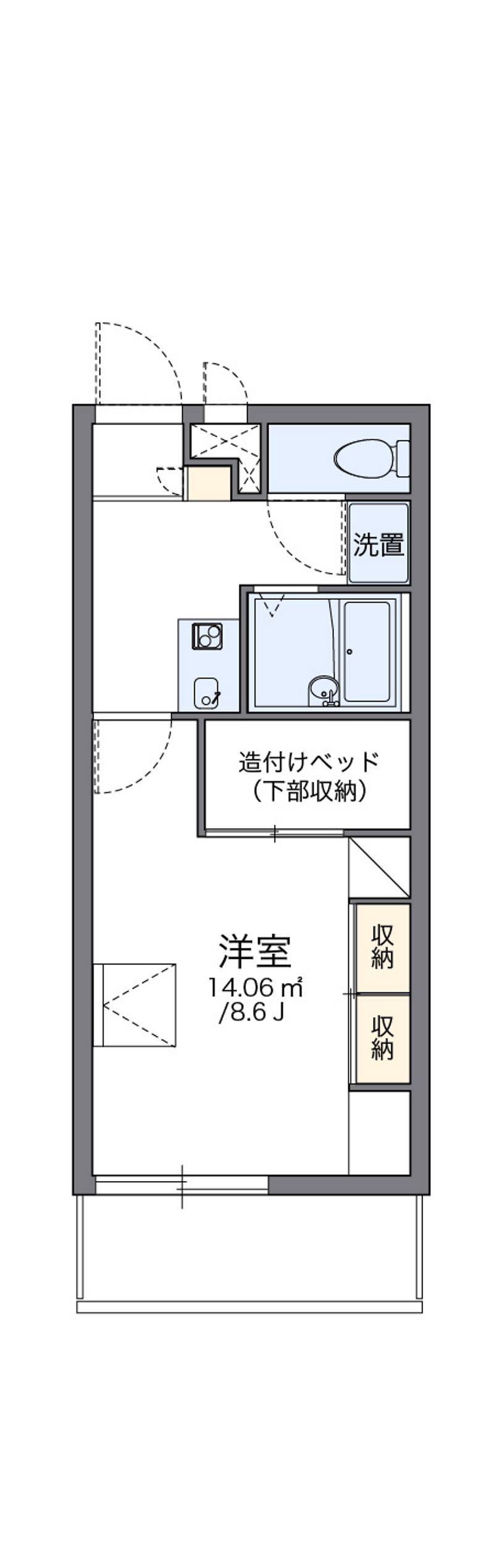 レオパレスＦＬＯＲＩＡⅣ 間取図