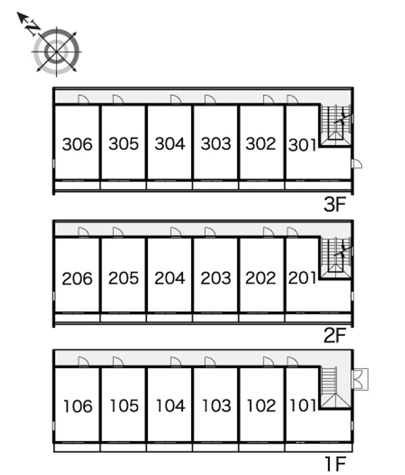 レオパレスエテール 間取り配置図