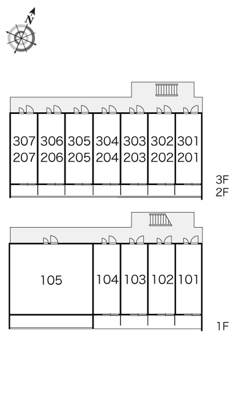レオパレス東金 間取り配置図