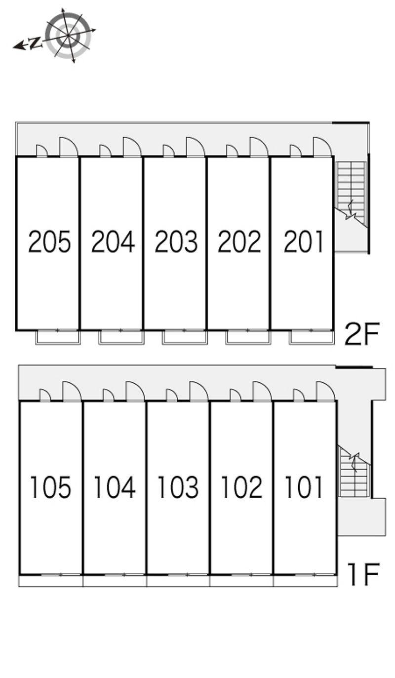 レオパレス舞の荘 間取配置図