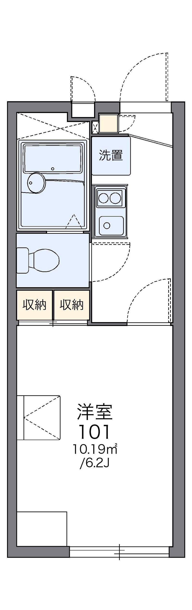 レオパレスＬｅａｆ 間取図