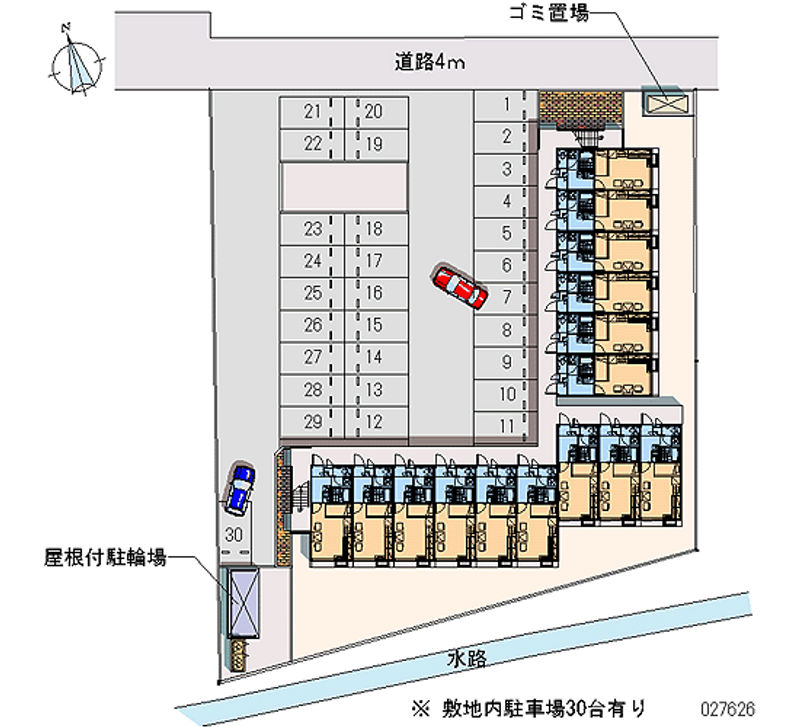 レオパレス末広 月極駐車場