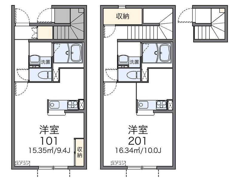 レオネクストアズールⅡ 間取図