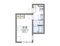 レオパレスシングルフラット梅田 間取り図