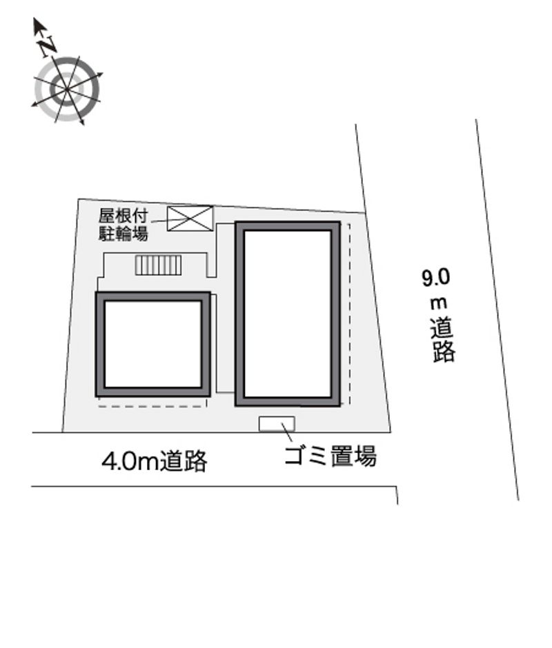 レオパレスクララ３ 配置図