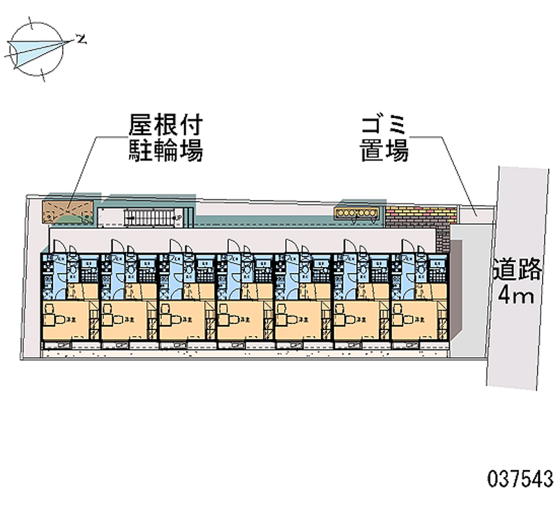 レオパレスエルムケップ 区画図