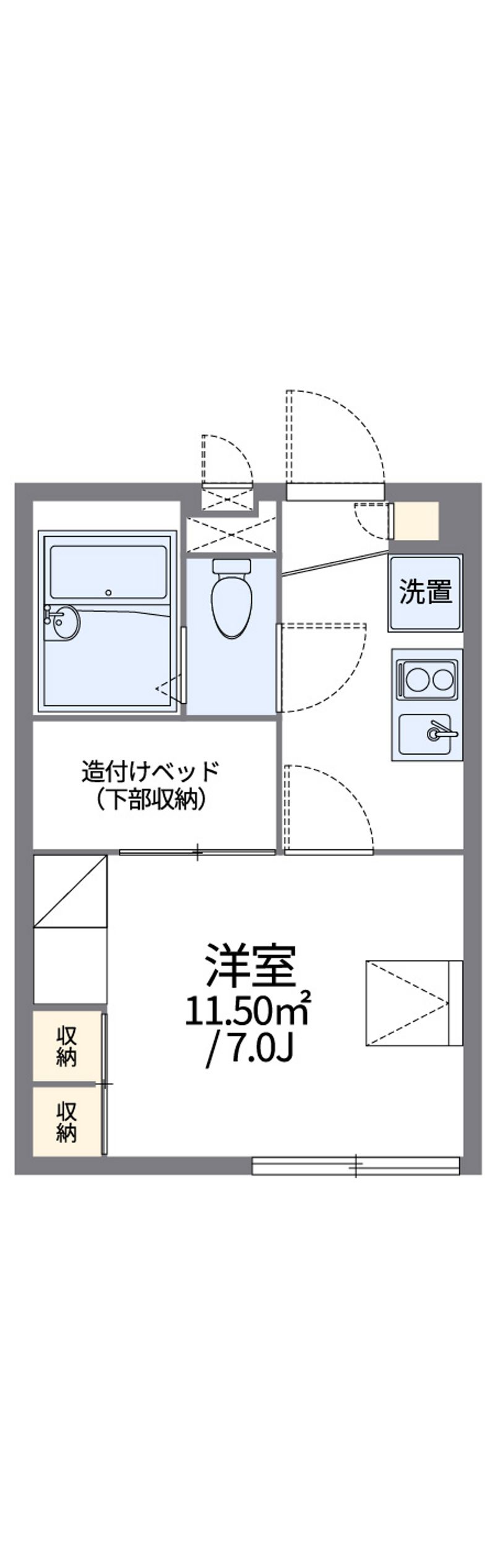 レオパレスヴィラ　クレールⅡ 間取図