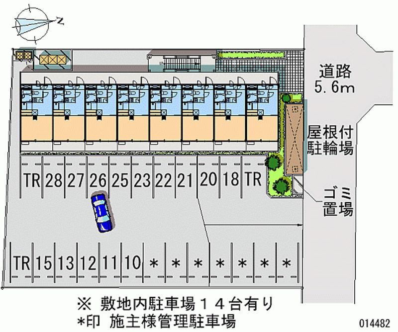 レオパレスラポール松福 月極駐車場