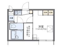 レオパレスフローラ中里 間取り図