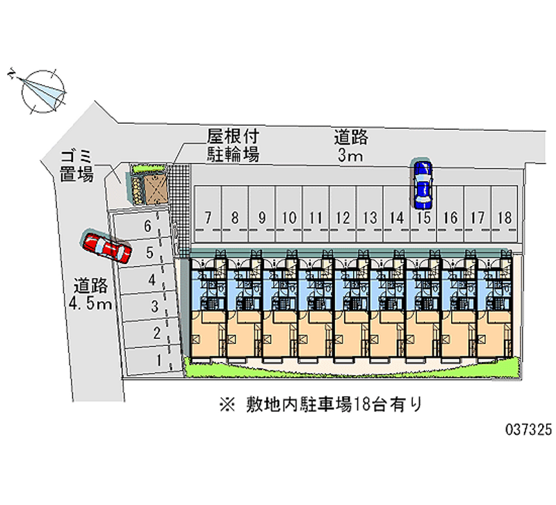 レオパレスセレッソ静波 月極駐車場