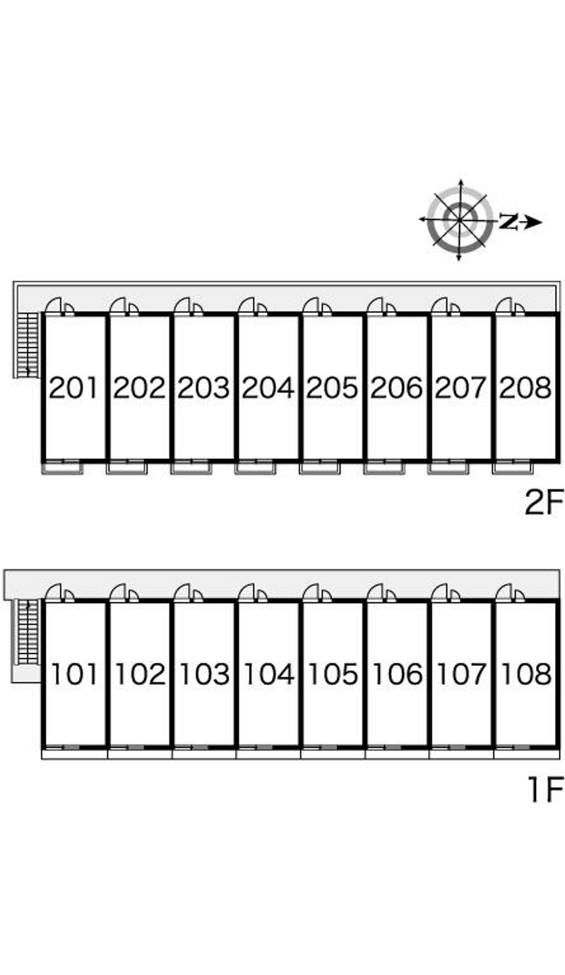 レオパレスグリーンフォレスト 間取配置図