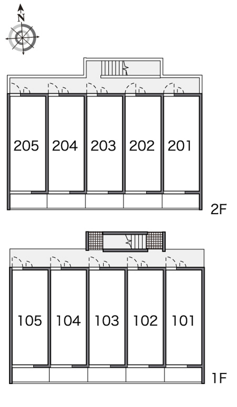 レオパレスすずらん 間取り配置図
