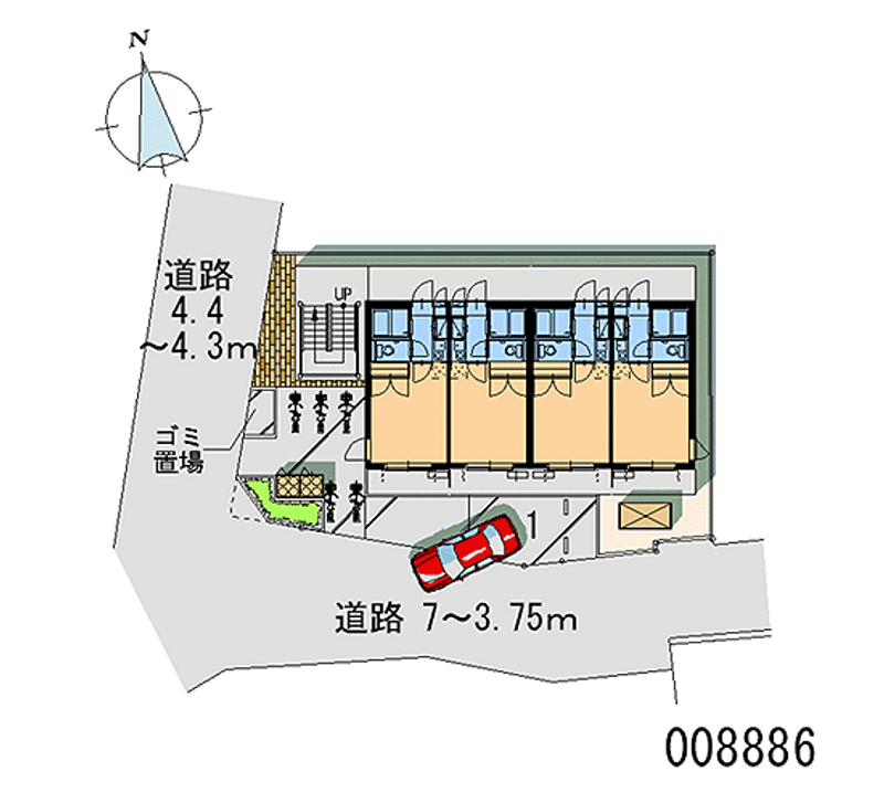 レオパレス甲子園口 区画図