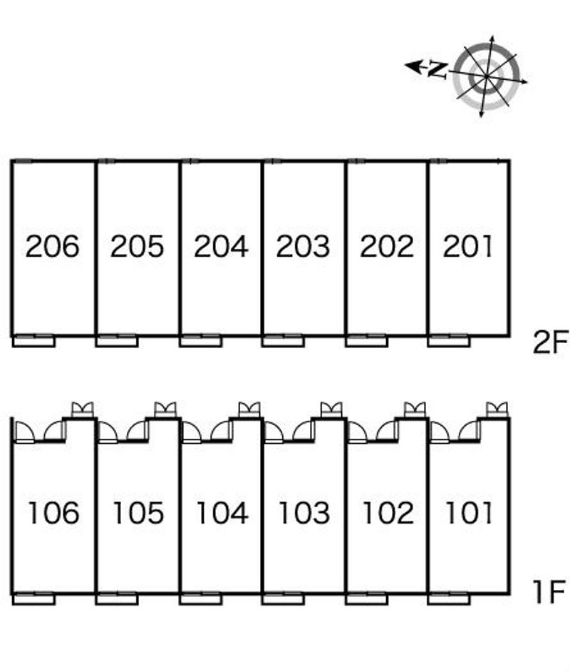 レオパレスたんぽぽハイツ 間取り配置図