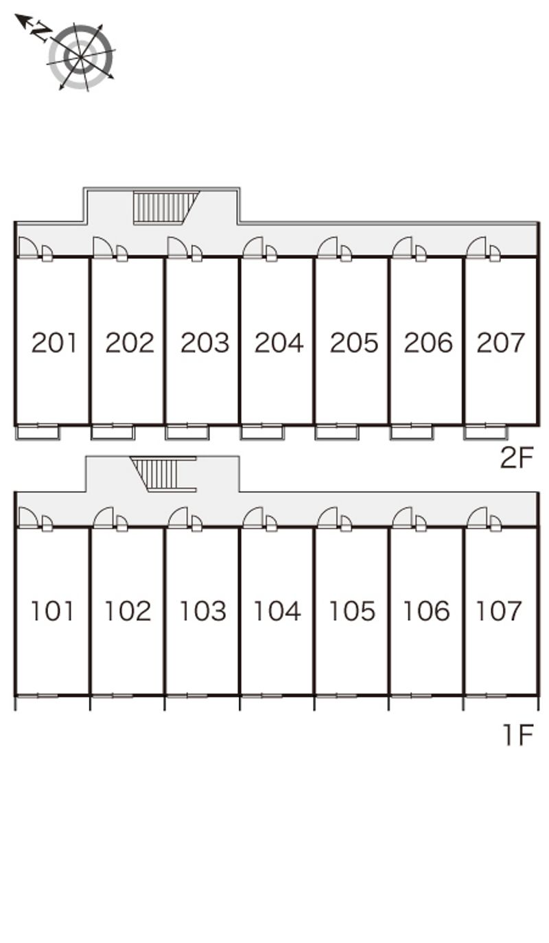 レオパレスけやき台 間取配置図