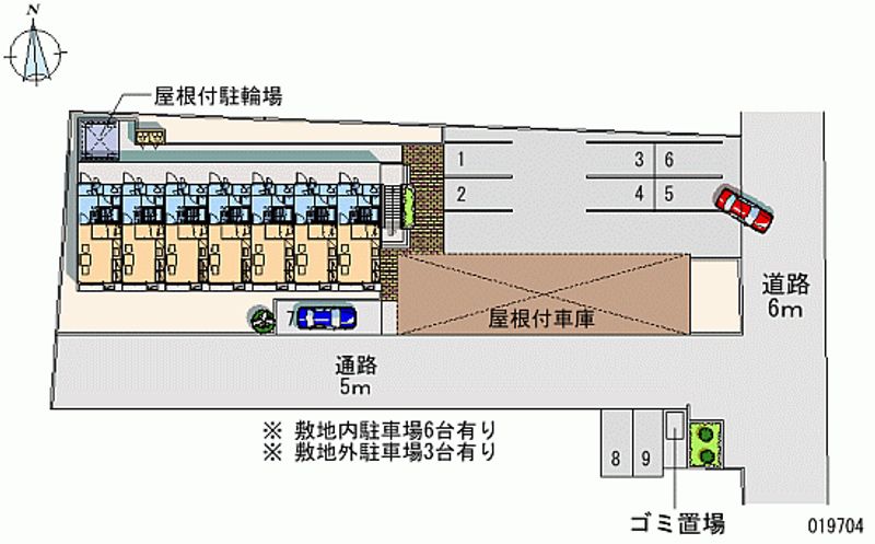 レオパレスエシャロット 月極駐車場