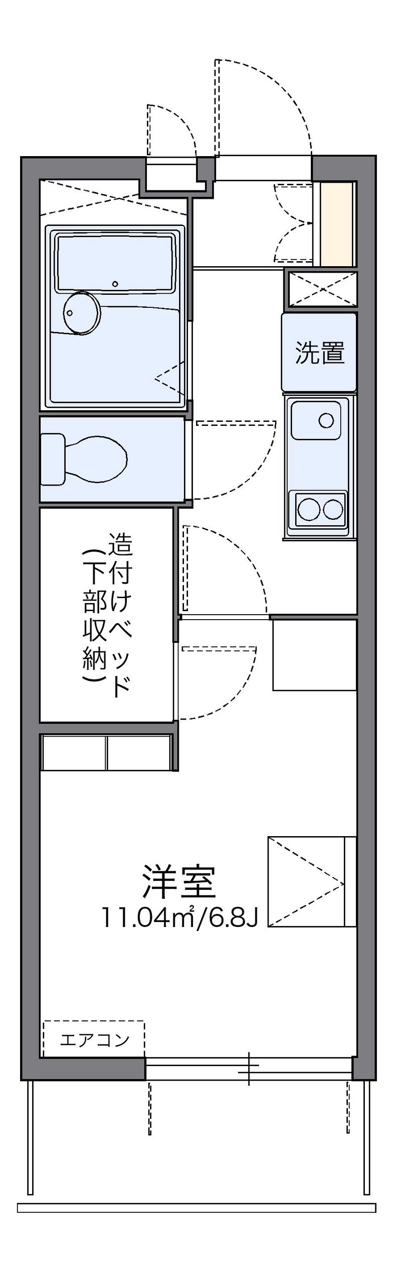 レオパレスアネックスリバティー 間取図