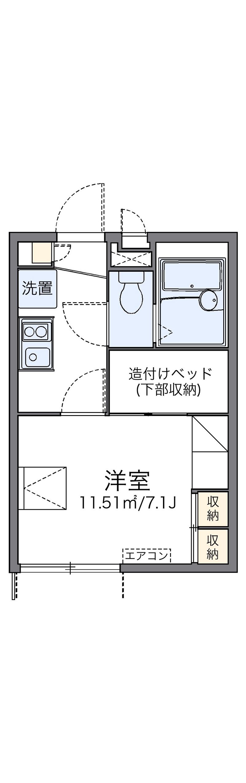 レオパレス美住 間取り