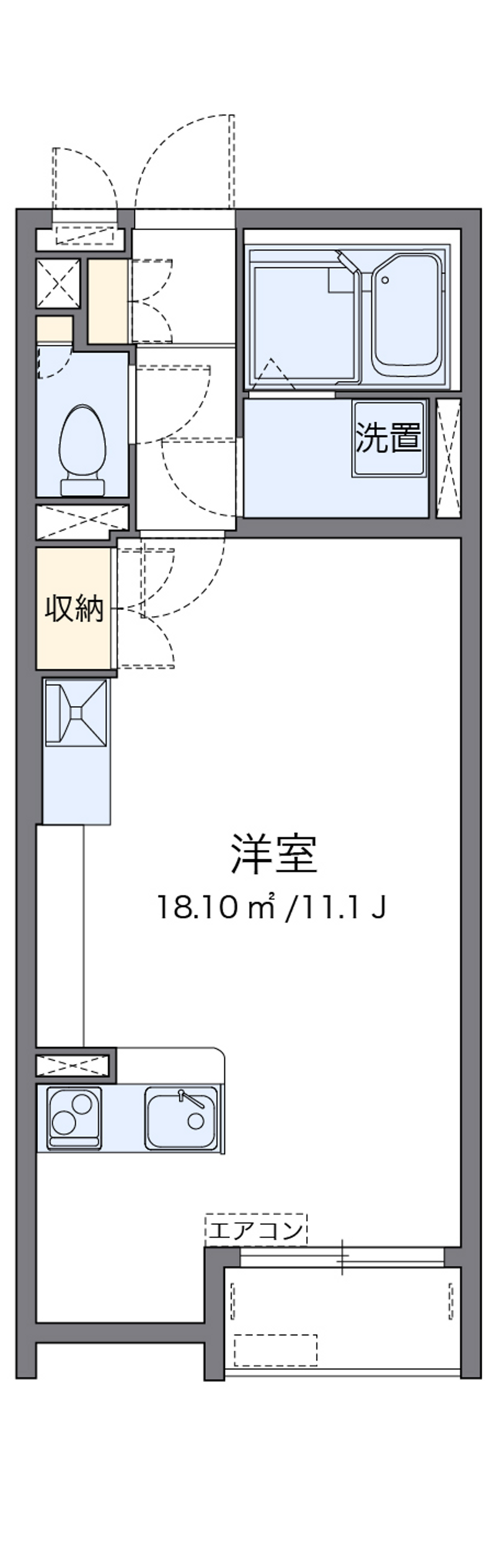 レオネクストレスポワール　砺波 間取図