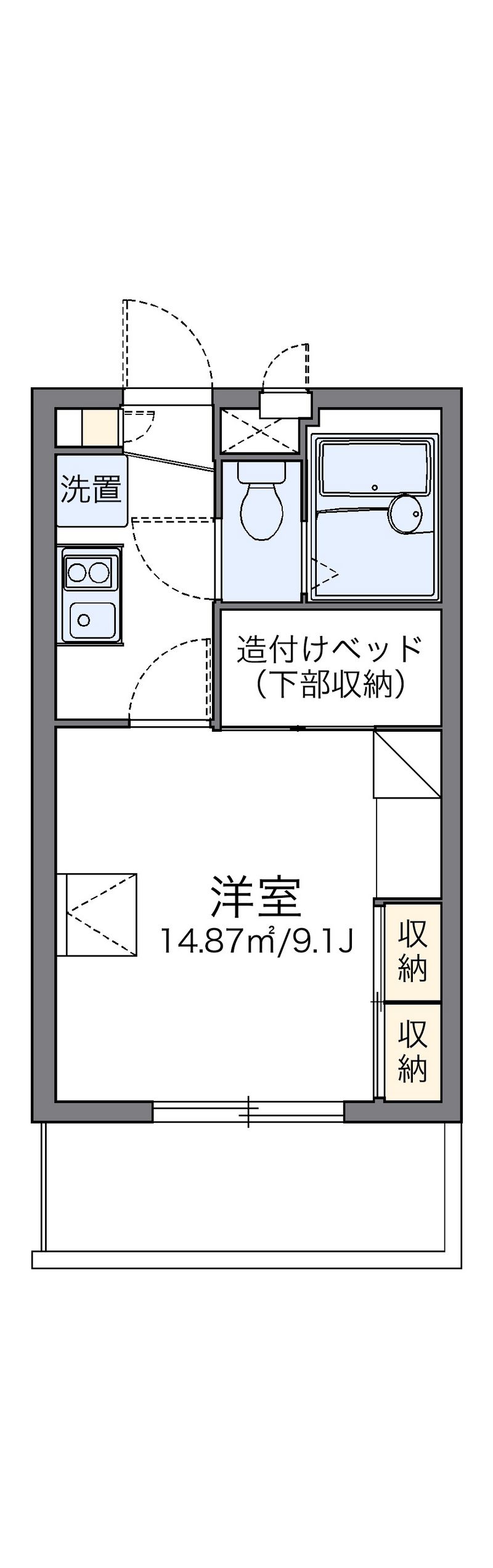 レオパレス安里駅前 間取図
