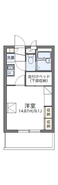 レオパレス安里駅前 間取図