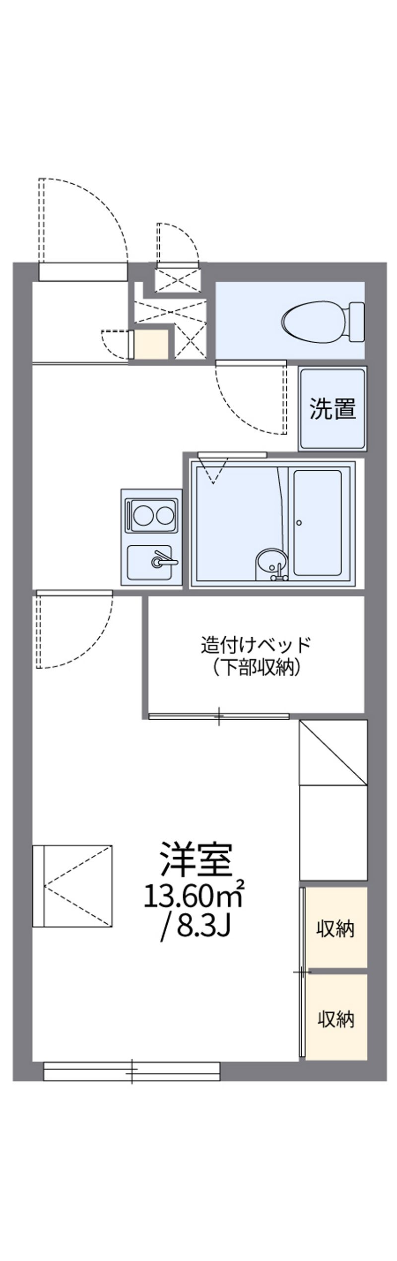 レオパレスグレイスライフ 間取図
