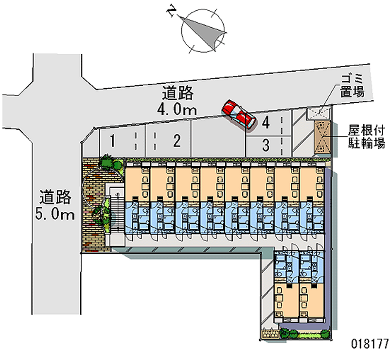 レオパレス春香 区画図