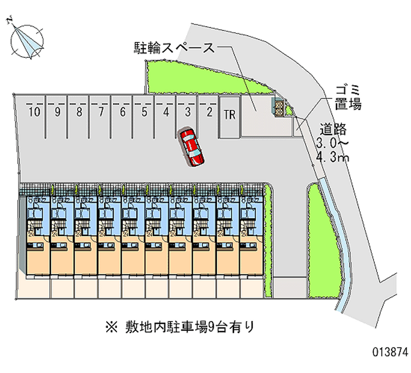 レオパレス千賀 月極駐車場