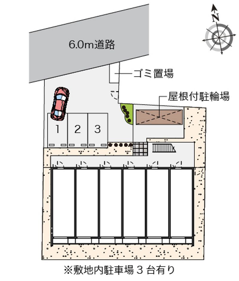 クレイノフローラ　六坊Ⅱ 配置図