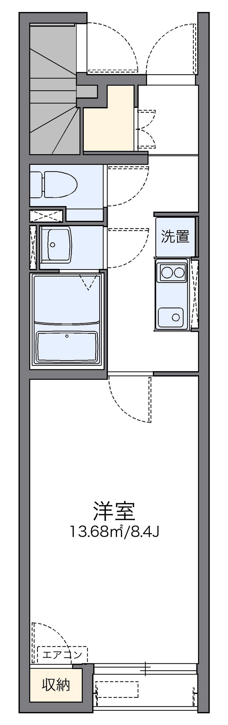 レオネクストいなほ 間取図