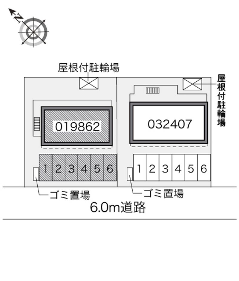 レオパレス王子台　壱番館 配置図