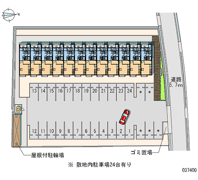 37400 Monthly parking lot