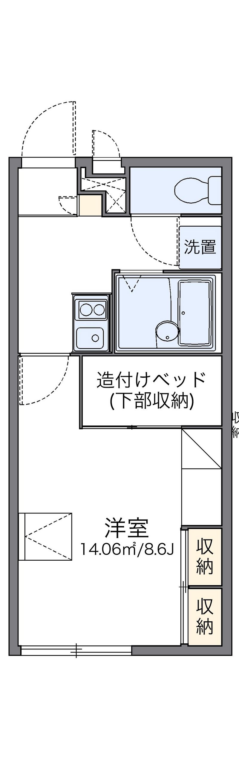 レオパレスフィオレンツァ 間取り