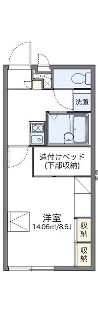 レオパレスフィオレンツァ 間取り図