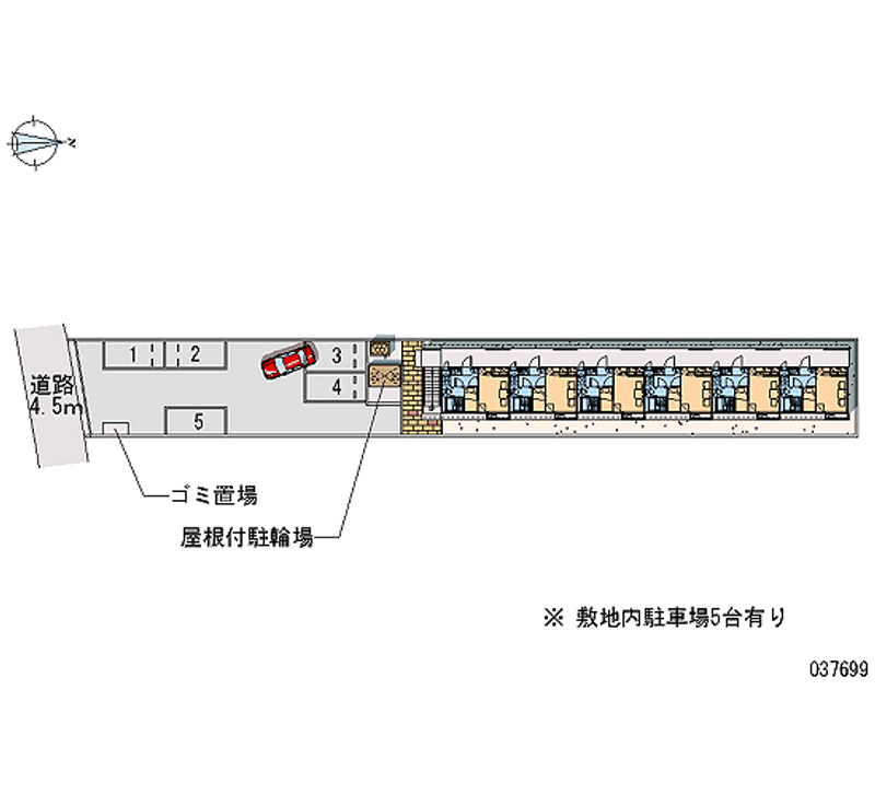 レオパレスＭＡＳＵＤＡⅢ 月極駐車場