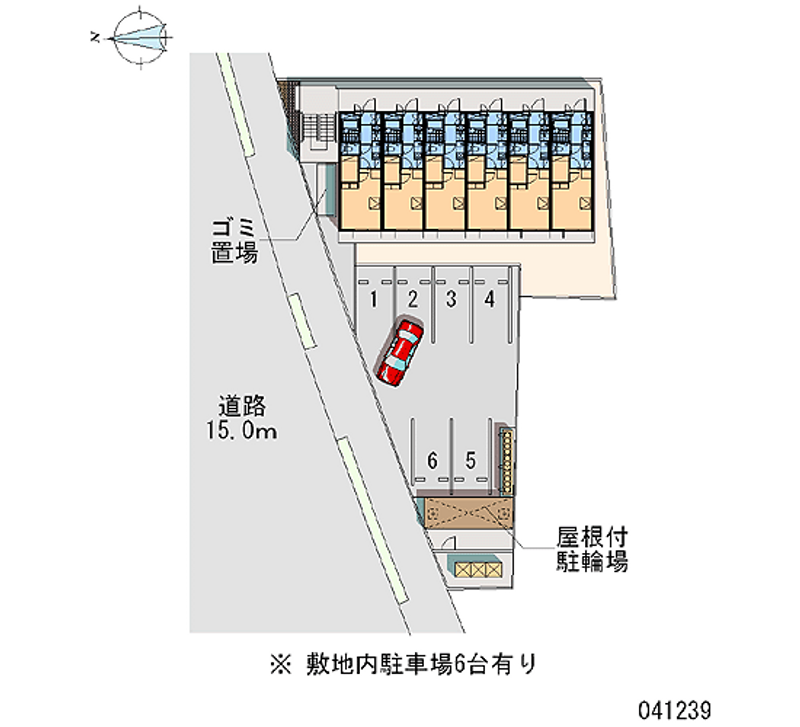レオパレスダイチＡ 区画図