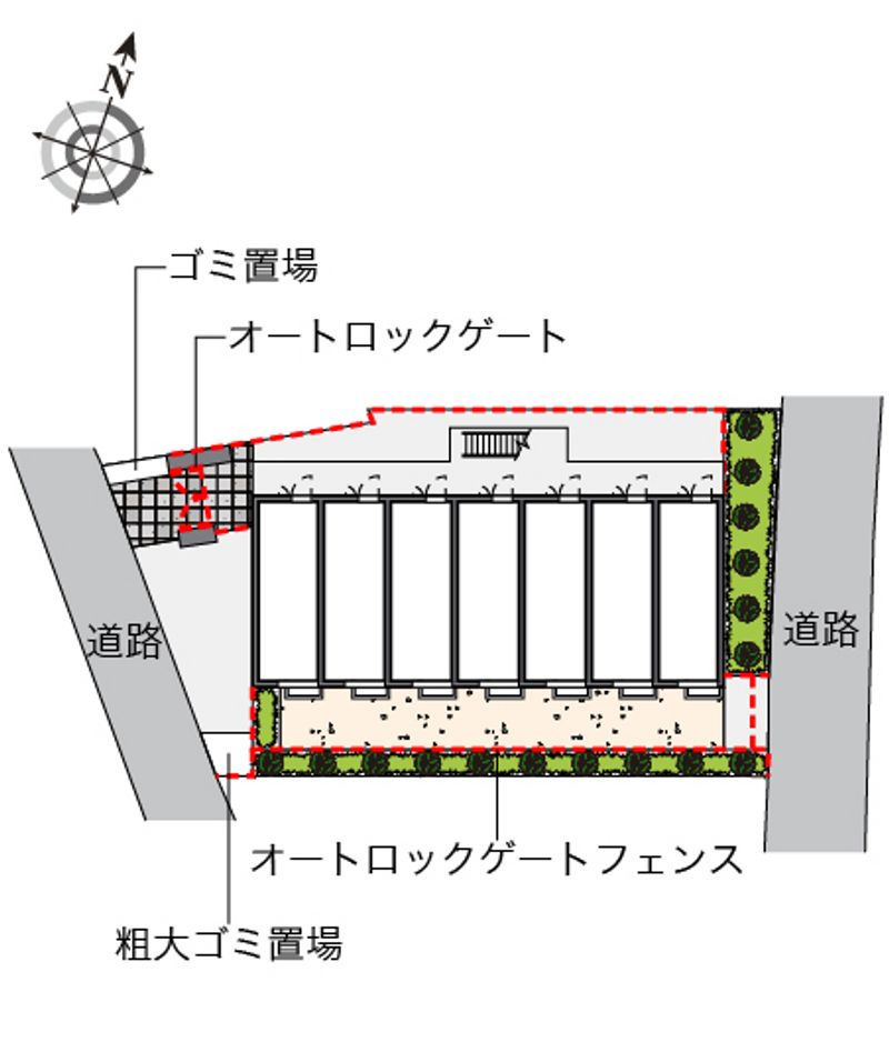 レオパレスＴ＆Ｔ 配置図