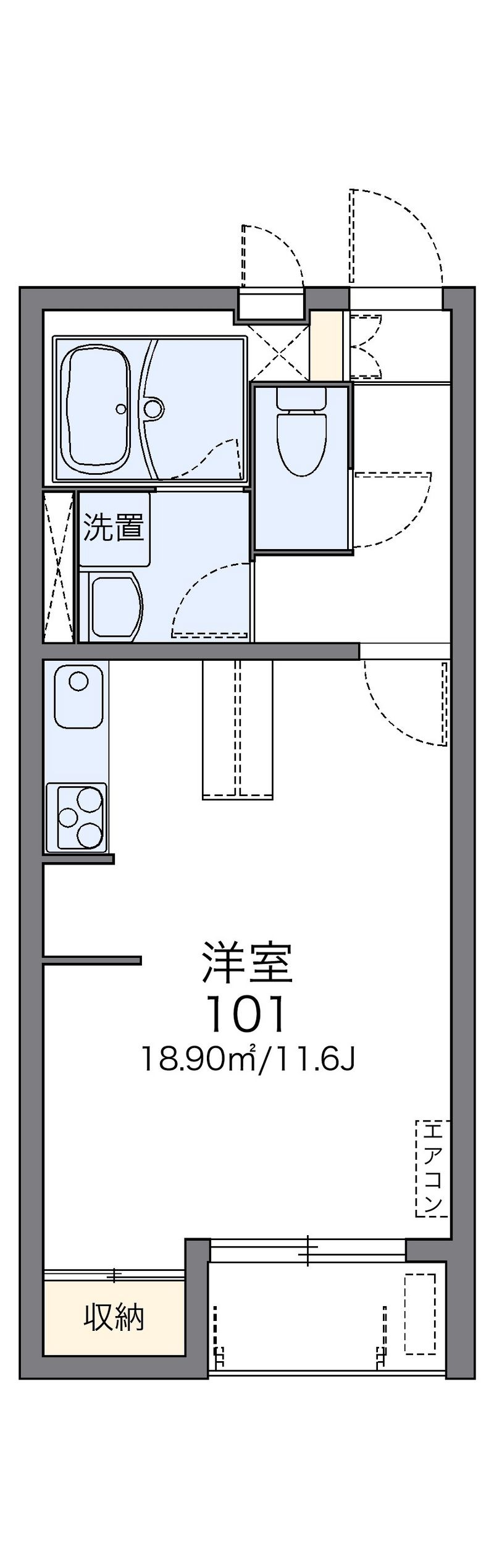 レオネクストメゾン柏井 間取図