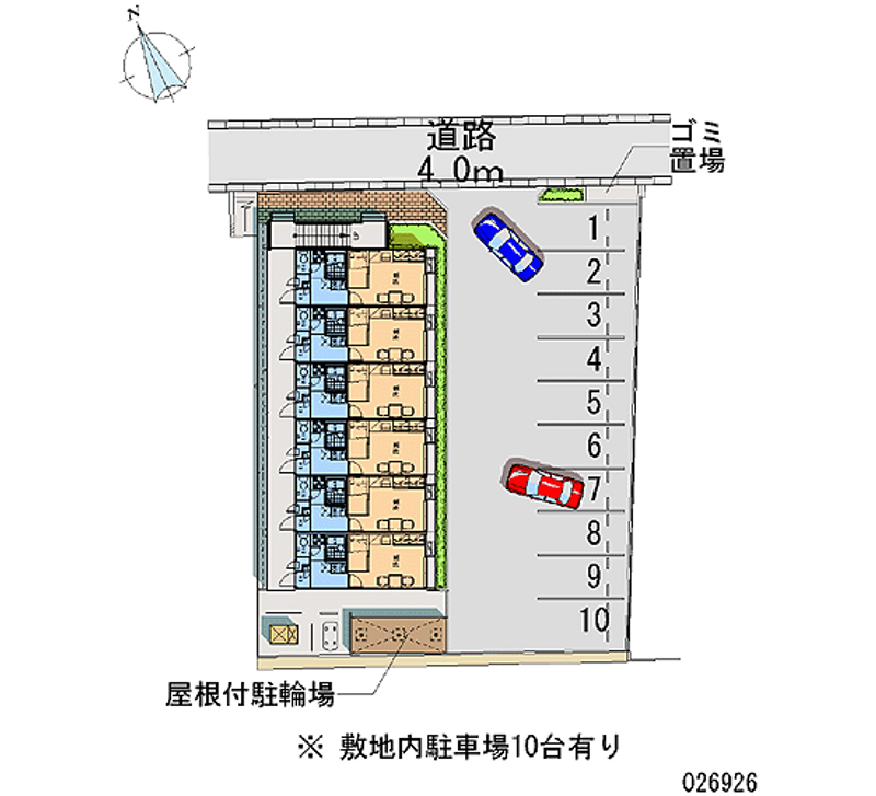 レオパレスメゾン福生 月極駐車場