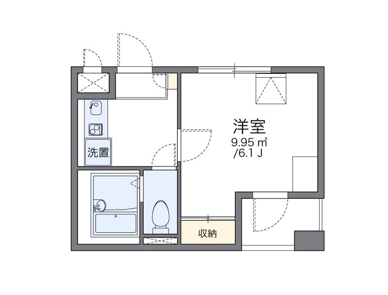 レオパレスアストラーレ茶屋町東 間取図