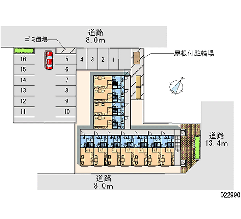 レオパレス錦町通り 月極駐車場